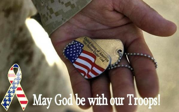 May God be with our troops