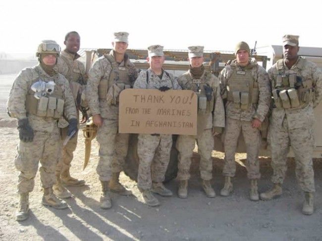 Thanks from the Marines